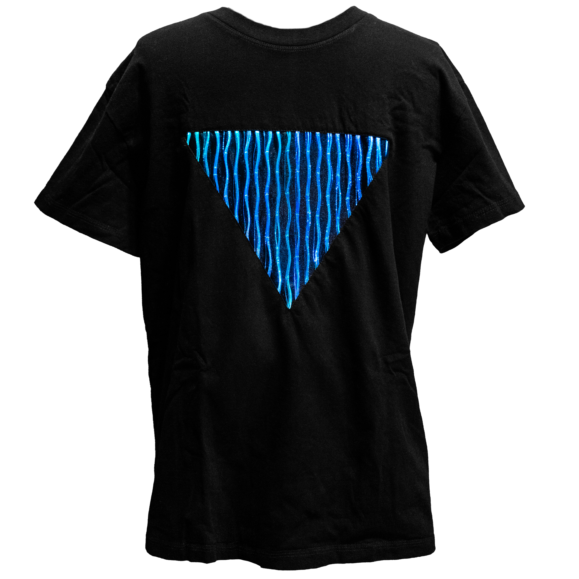 animated t-shirt with light-up inverted triangle